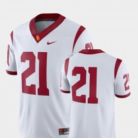 #21 College Football Trojans 2018 Game Men's White Jersey 545653-282