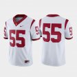 #55 Game USC College Football Mens White Jersey 395707-227