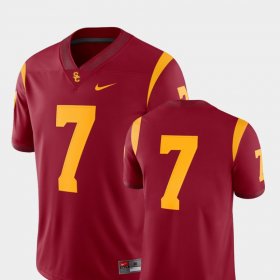 #7 College Football USC Trojans 2018 Game Men Cardinal Jersey 473439-238