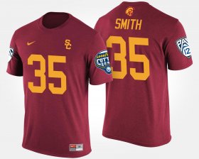 #35 Cameron Smith Bowl Game USC Pac-12 Conference Cotton Bowl Men Cardinal T-Shirt 406279-495