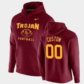 #00 Custom Oopty Oop USC Trojans Football Pullover Men Cardinal Hoodie 257443-676