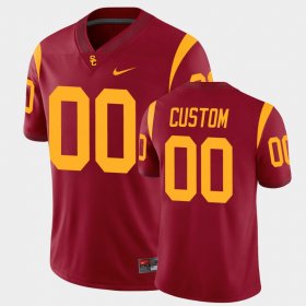 #00 Custom College Football Trojans Alumni Player Game Men's Cardinal Jersey 879787-561