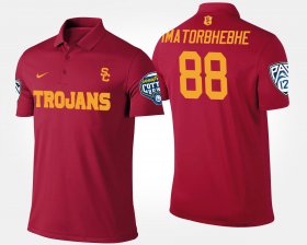 #88 Daniel Imatorbhebhe Bowl Game USC Pac-12 Conference Cotton Bowl Name and Number Mens Cardinal Polo 596700-636