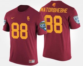 #88 Daniel Imatorbhebhe Bowl Game USC Trojans Pac-12 Conference Cotton Bowl Men Cardinal T-Shirt 556205-358