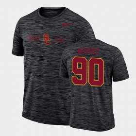 #90 Connor Murphy GFX Velocity USC Sideline Legend Performance Men's Black T-Shirt 237675-167
