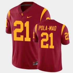 #21 Isaiah Pola-Mao College Football Trojans Alumni Player Game Mens Cardinal Jersey 399376-515