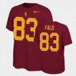 #83 Josh Falo Name and Number USC Name & Number Retro Mens Cardinal T-Shirt 264351-837