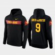 #9 JuJu Smith-Schuster Sideline Seismic Trojans Football Performance Mens Black Hoodie 839011-644