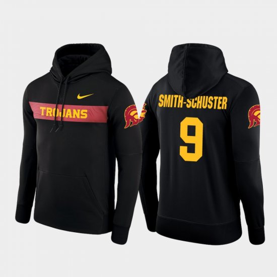 #9 JuJu Smith-Schuster Sideline Seismic Trojans Football Performance Mens Black Hoodie 839011-644