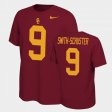 #9 JuJu Smith-Schuster Name and Number Trojans Name & Number Retro Men's Cardinal T-Shirt 591713-910