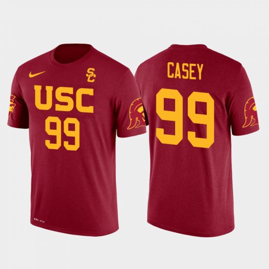 #99 Jurrell Casey Future Stars Trojans Football Men\'s Red T-Shirt 523025-394