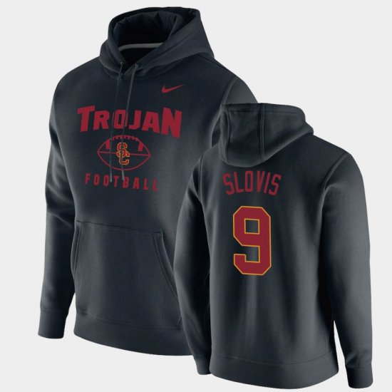 #9 Kedon Slovis Oopty Oop Trojans Football Pullover Men Black Hoodie 953498-181