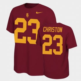#23 Kenan Christon Name and Number USC Name & Number Retro Men Cardinal T-Shirt 164157-168
