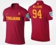 #94 Leonard Williams Bowl Game Trojans Pac-12 Conference Cotton Bowl Name and Number Mens Cardinal Polo 201279-981