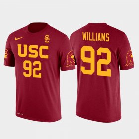 #92 Leonard Williams Future Stars USC Trojans Football Men Red T-Shirt 845090-223