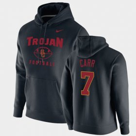 #7 Stephen Carr Oopty Oop USC Trojans Football Pullover Mens Black Hoodie 888381-418