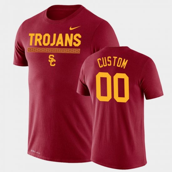 #00 Custom Team DNA USC Legend Performance Men Cardinal T-Shirt 385794-702