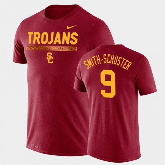 #9 JuJu Smith-Schuster Team DNA Trojans Legend Performance Men\'s Cardinal T-Shirt 164904-200
