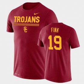 #19 Matt Fink Team DNA USC Legend Performance Men Cardinal T-Shirt 371142-975