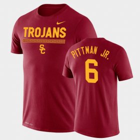 #6 Michael Pittman Jr. Team DNA USC Legend Performance Men's Cardinal T-Shirt 160467-583