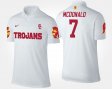 #7 T.J. McDonald Name and Number USC Mens White Polo 377123-172