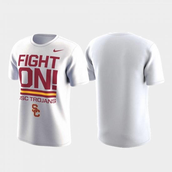 Local Verbiage Trojans Performance Men White T-Shirt 722373-874