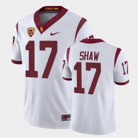 #17 Bryson Shaw College Football Trojans Fight On Mens White Jersey 148152-552