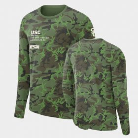 Military Trojans Long Sleeve Mens Camo T-Shirt 566203-966