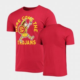 College Football Trojans Homefield Come the Trojans Vintage Unisex Cardinal T-Shirt 831122-666