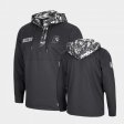 OHT Military Appreciation USC Trojans Digital Camo Quarter-Zip Mens Charcoal Hoodie 839116-507
