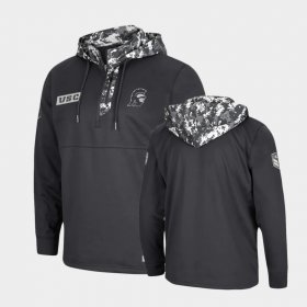 OHT Military Appreciation USC Trojans Digital Camo Quarter-Zip Mens Charcoal Hoodie 839116-507 OHT Military Appreciation USC Trojans Digital Camo Quarter-Zip Mens Charcoal Hoodie 839116-507