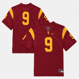 #9 College Football Trojans Youth Cardinal Jersey 991629-692