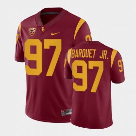 #97 Earl Barquet Jr. College Football USC Men's Cardinal Jersey 404903-423