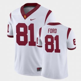 #81 Kyle Ford Game Trojans Men's White Jersey 282669-604