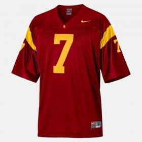 #7 Matt Barkley College Football USC Trojans Men's Red Jersey 979094-965