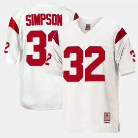 #32 O.J. Simpson College Football Trojans Youth White Jersey 828290-181