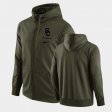 Tonal Logo Stack USC Full-Zip Men Olive Hoodie 414710-936