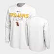 On Court Trojans Long Sleeve Mens White T-Shirt 461942-856