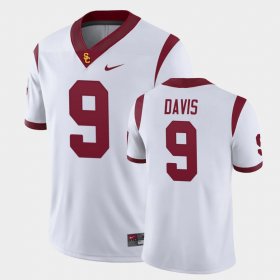 #9 Raesjon Davis Game USC Mens White Jersey 870370-189