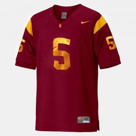 #5 Reggie Bush College Football Trojans Men's Red Jersey 706825-859