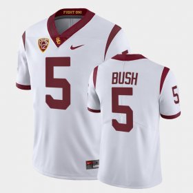#5 Reggie Bush College Football USC Fight On Men's White Jersey 947751-558