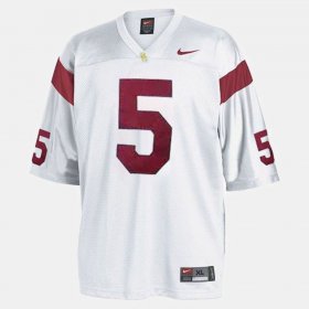 #5 Reggie Bush College Football Trojans Youth White Jersey 136932-138