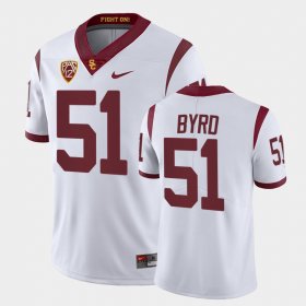 #51 Solomon Byrd College Football Trojans Men White Jersey 560356-937