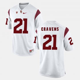#21 Su'a Cravens Pac-12 Game USC Men White Jersey 119197-307
