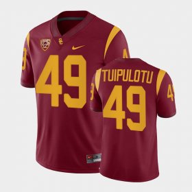 #49 Tuli Tuipulotu College Football Trojans Limited Men Cardinal Jersey 976907-904