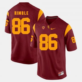 #86 Xavier Grimble Pac-12 Game Trojans Mens Red Jersey 953752-543