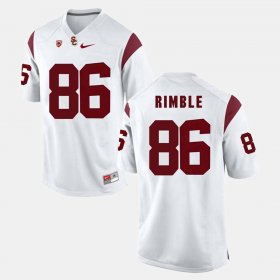 #86 Xavier Grimble Pac-12 Game Trojans Men's White Jersey 188519-887